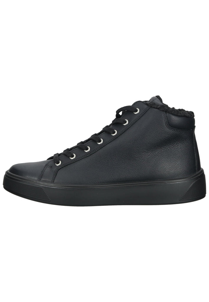 ecco Sneaker Glattleder Schwarz Warmfutter - surf4shoes