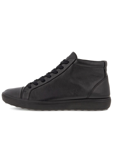 ecco Sneaker Glattleder Schwarz/Schwarz - surf4shoes