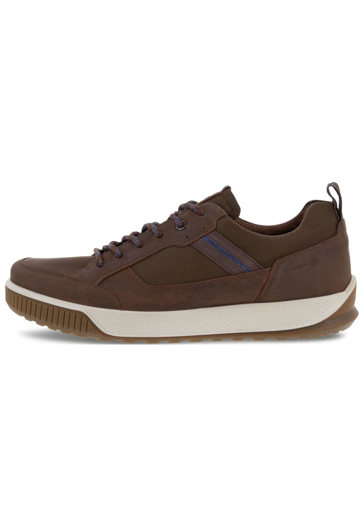 ecco Sneaker Nubukleder Braun/Blau - surf4shoes