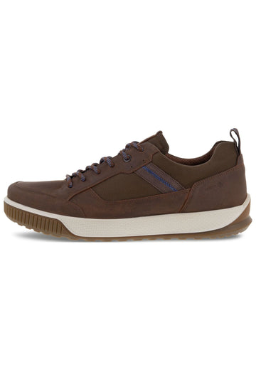 ecco Sneaker Nubukleder Braun/Blau - surf4shoes