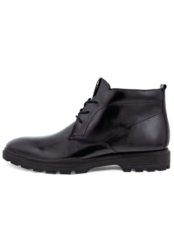 ecco Halbschuhe Glattleder Schwarz - surf4shoes