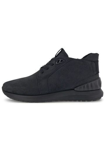 ecco Sneaker Nubukleder Schwarz Warmfutter - surf4shoes