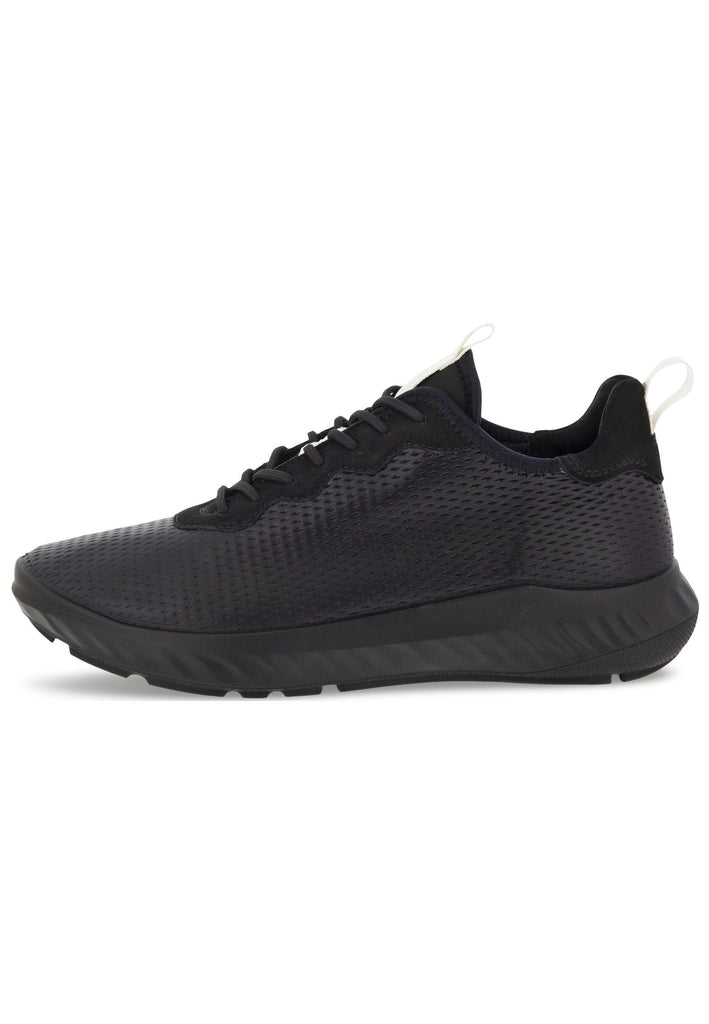 ecco Sneaker Glattleder Schwarz/Weiß - surf4shoes