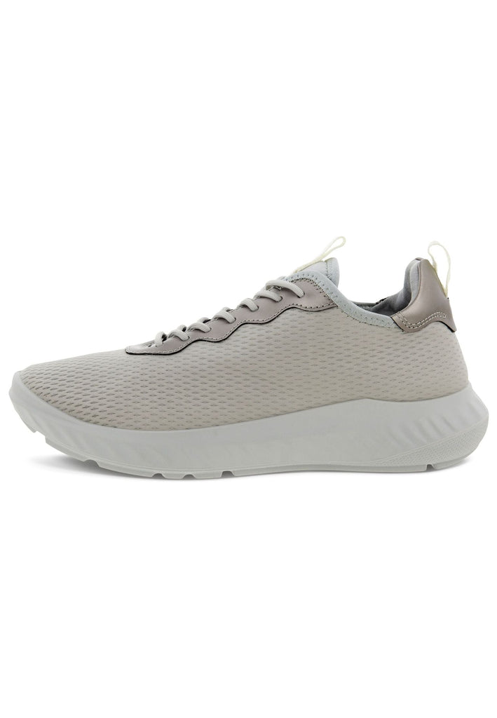 ecco Sneaker Glattleder Grau/Weiß - surf4shoes