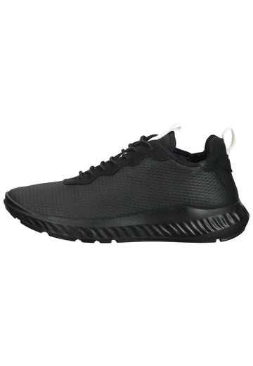 ecco Sneaker Leder/Textil Schwarz/Weiß - surf4shoes