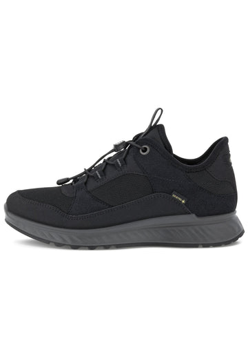 ecco Sneaker Lederimitat Schwarz - surf4shoes