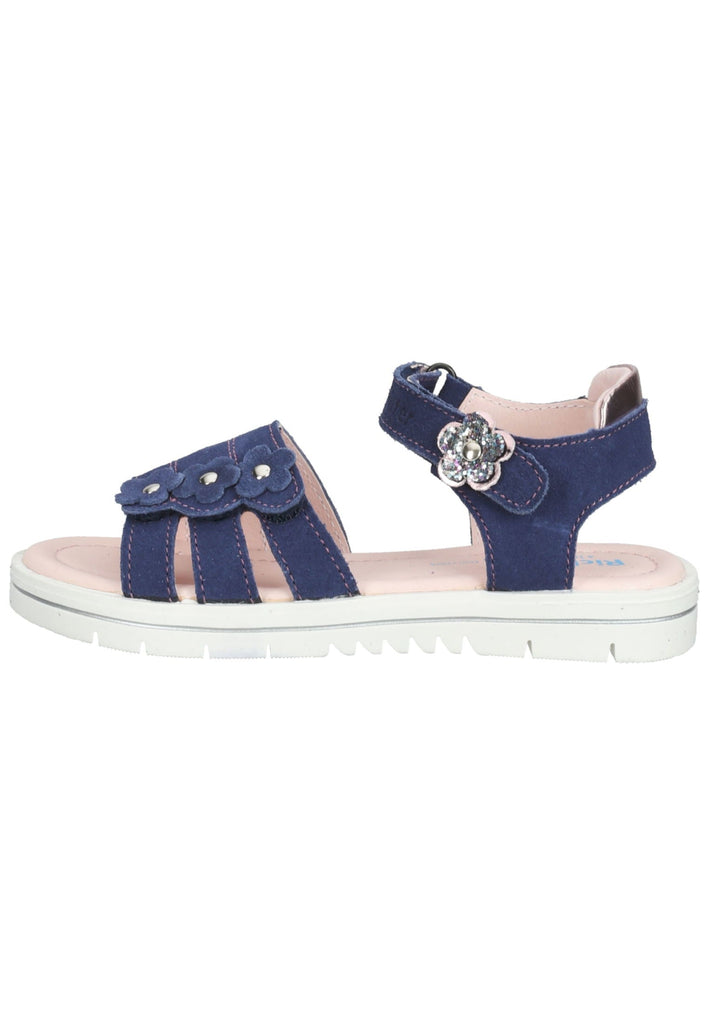 Richter Sandalen Veloursleder/Textil Blau - surf4shoes