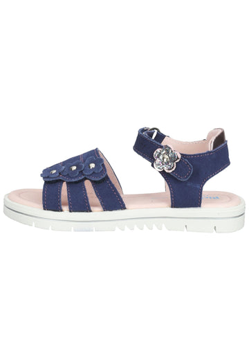 Richter Sandalen Veloursleder/Textil Blau - surf4shoes