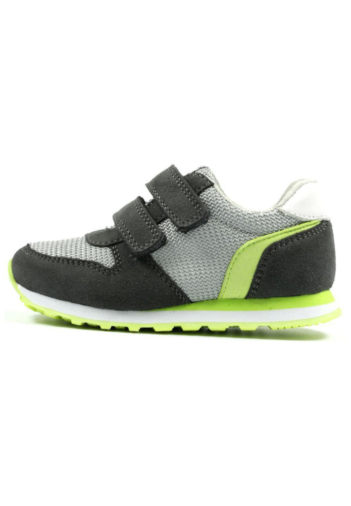Richter Sneaker Leder/Textil Grau/Grün - surf4shoes