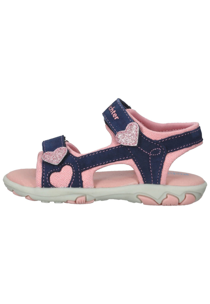 Richter Sandalen Leder/Textil Rosa - surf4shoes