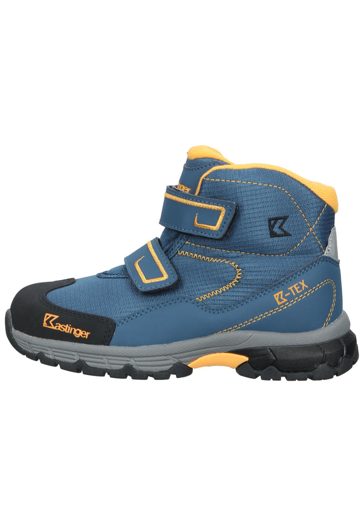 Kastinger Wanderschuhe Lederimitat Blau/Orange - surf4shoes