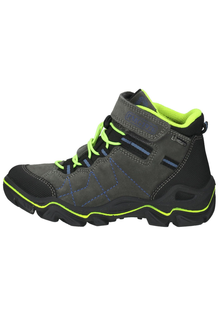 Primigi Stiefelette Leder/Textil Grau/Schwarz - surf4shoes