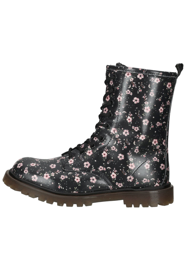 Primigi Stiefelette Lederimitat Schwarz/Rosa - surf4shoes
