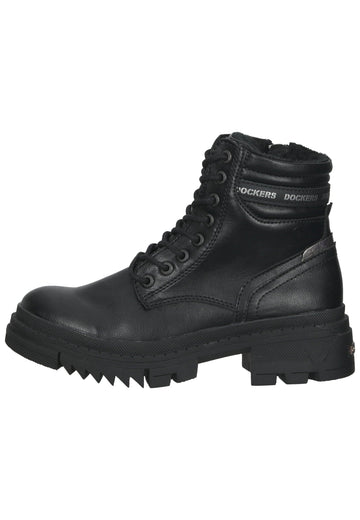 Dockers Stiefelette Lederimitat Schwarz - surf4shoes