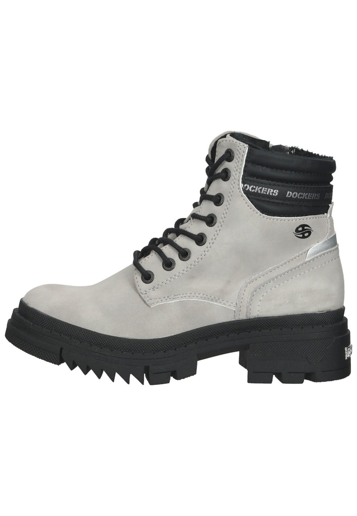 Dockers Stiefelette Lederimitat Hellgrau - surf4shoes