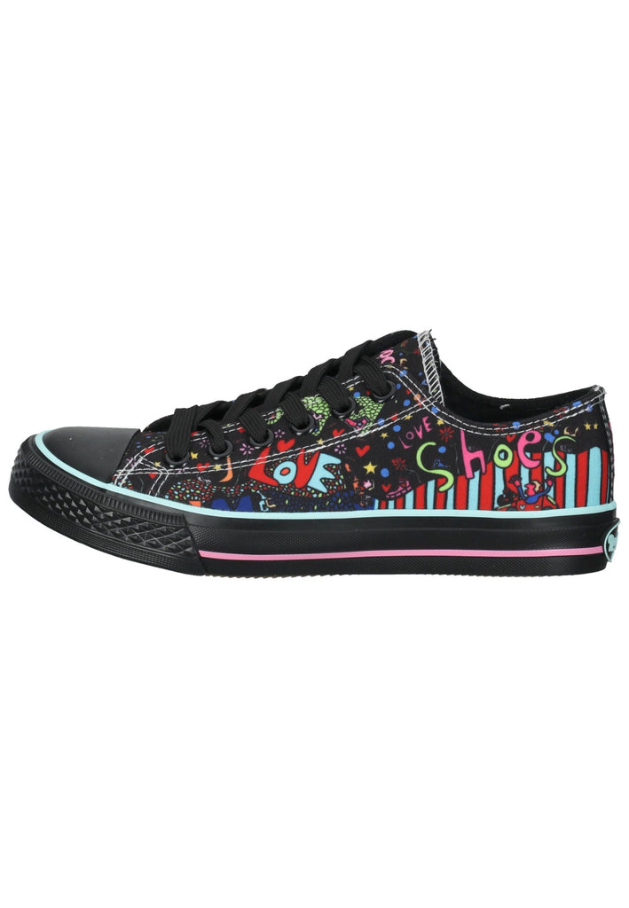 Dockers Sneaker Textil Schwarz Multi - surf4shoes