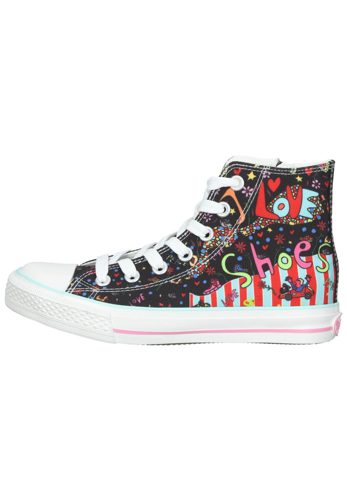 Dockers Sneaker Textil Schwarz/Pink - surf4shoes