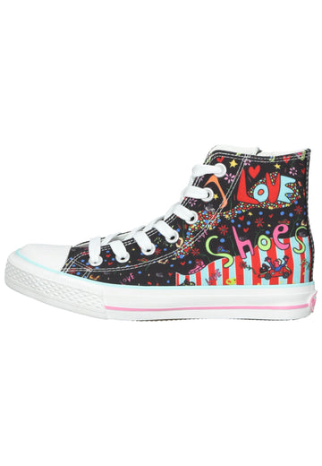 Dockers Sneaker Textil Schwarz/Pink - surf4shoes