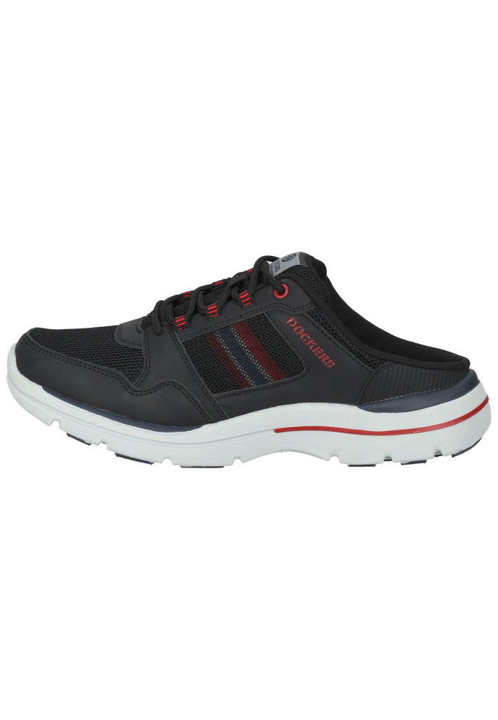 Dockers Pantoletten Lederimitat Schwarz - surf4shoes