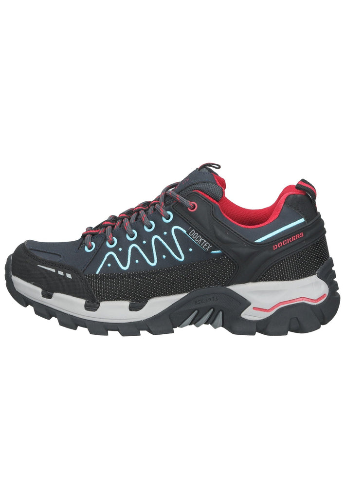 Dockers Wanderschuhe Lederimitat Navy/Rot - surf4shoes