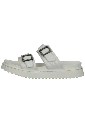 Dockers Pantoletten Lederimitat Weiß - surf4shoes