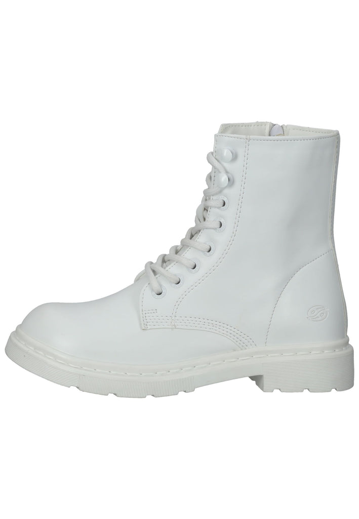 Dockers Stiefelette Lederimitat Weiß - surf4shoes