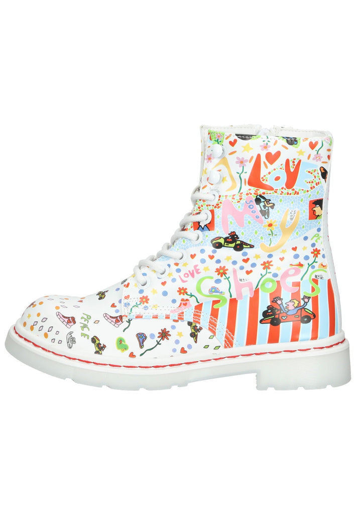 Dockers Stiefelette Polyacryl Weiß/Grün - surf4shoes