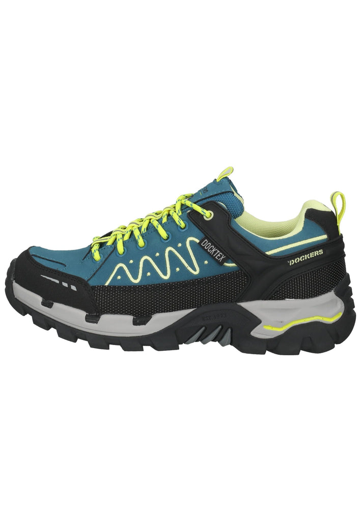 Dockers Wanderschuhe Textil Blau/Grün - surf4shoes