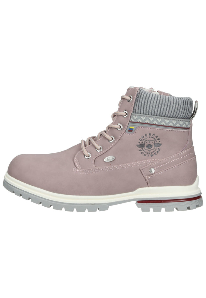 Dockers Stiefelette Lederimitat Rosa - surf4shoes