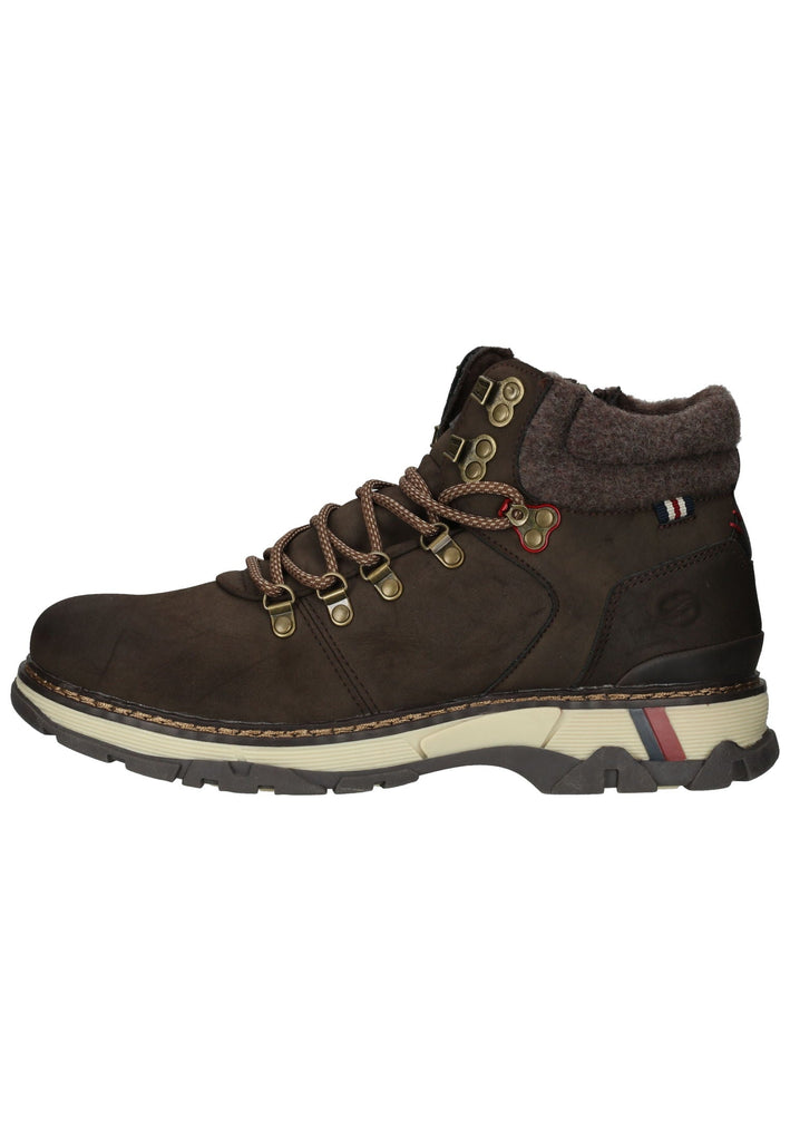 Dockers Stiefelette Lederimitat Dunkelbraun - surf4shoes