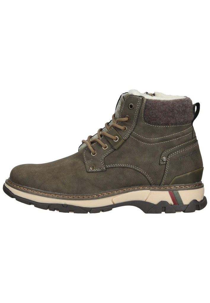Dockers Stiefelette Lederimitat Khaki Warmfutter - surf4shoes