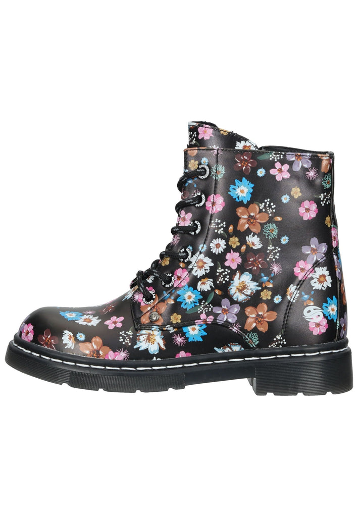 Dockers Stiefelette Lederimitat Schwarz Multi - surf4shoes