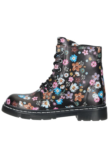 Dockers Stiefelette Lederimitat Schwarz Multi - surf4shoes