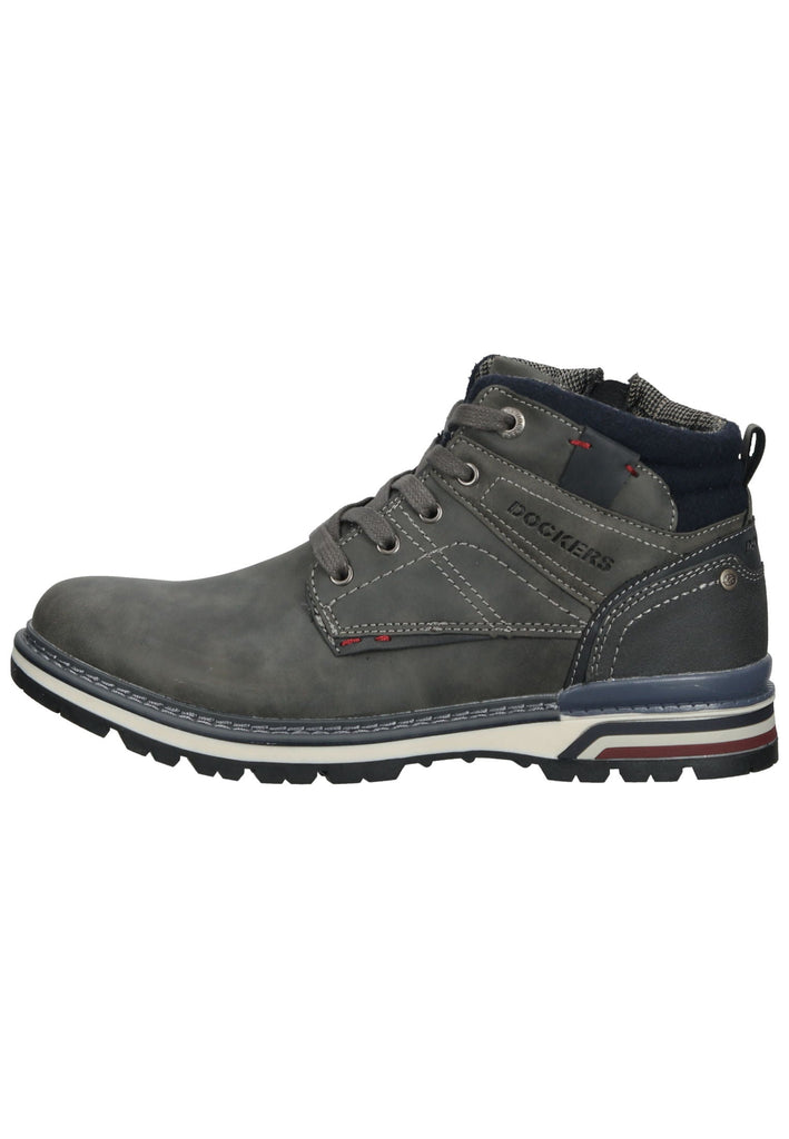 Dockers Stiefelette Lederimitat Dunkelgrau - surf4shoes