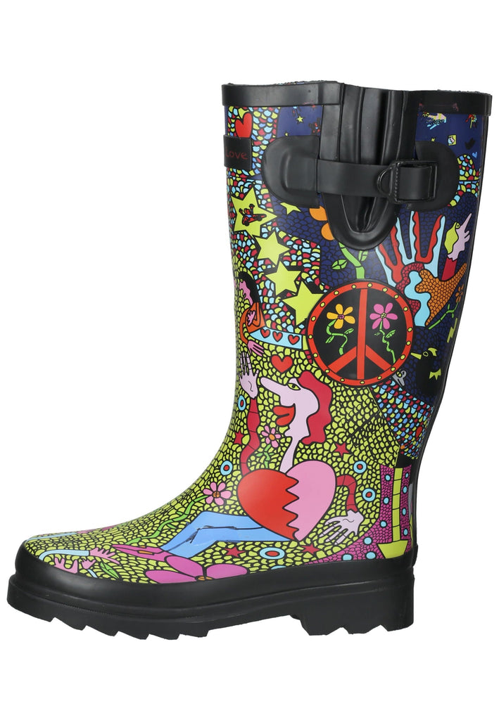 Dockers Stiefel Gummi Schwarz/Gelb - surf4shoes