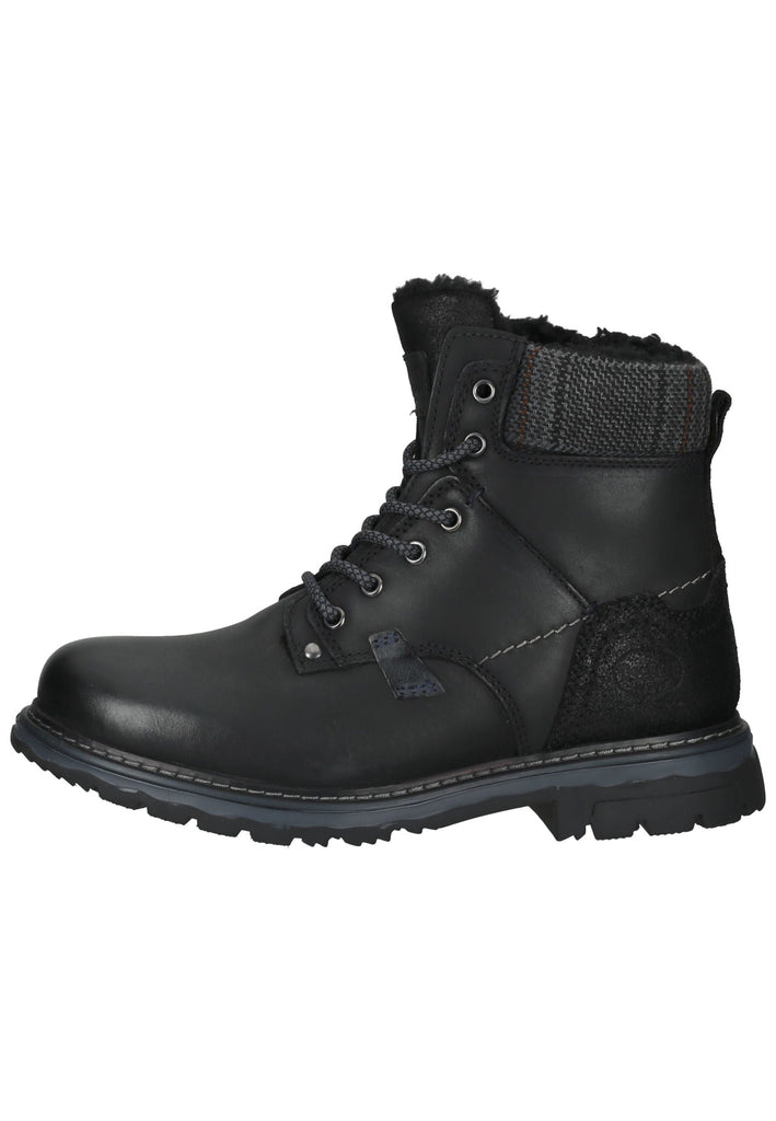 Dockers Stiefelette Leder Schwarz Warmfutter - surf4shoes