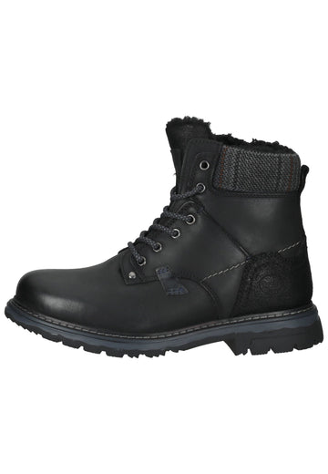 Dockers Stiefelette Leder Schwarz Warmfutter - surf4shoes