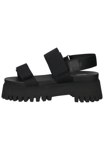 Bronx Sandalen Lederimitat/Textil Schwarz - surf4shoes
