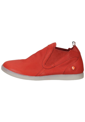 softinos Slipper Leder Rot - surf4shoes