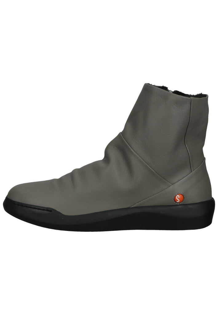 softinos Stiefelette Leder Grün Warmfutter - surf4shoes
