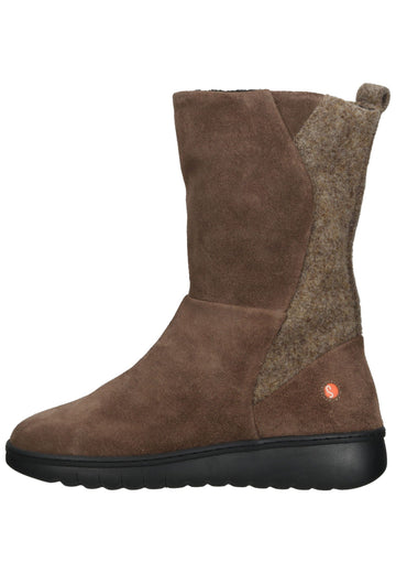 softinos Stiefelette Leder Taupe - surf4shoes