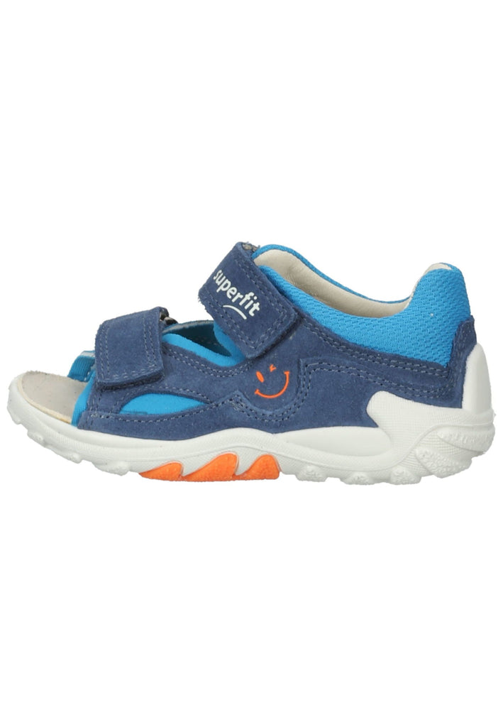 Superfit Sandalen Veloursleder/Textil Blau/Orange - surf4shoes