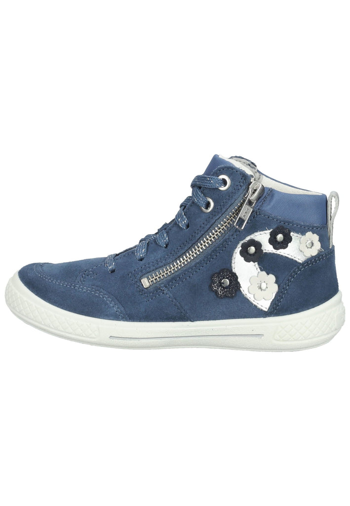 Superfit Sneaker Veloursleder/Textil Blau/Weiß - surf4shoes