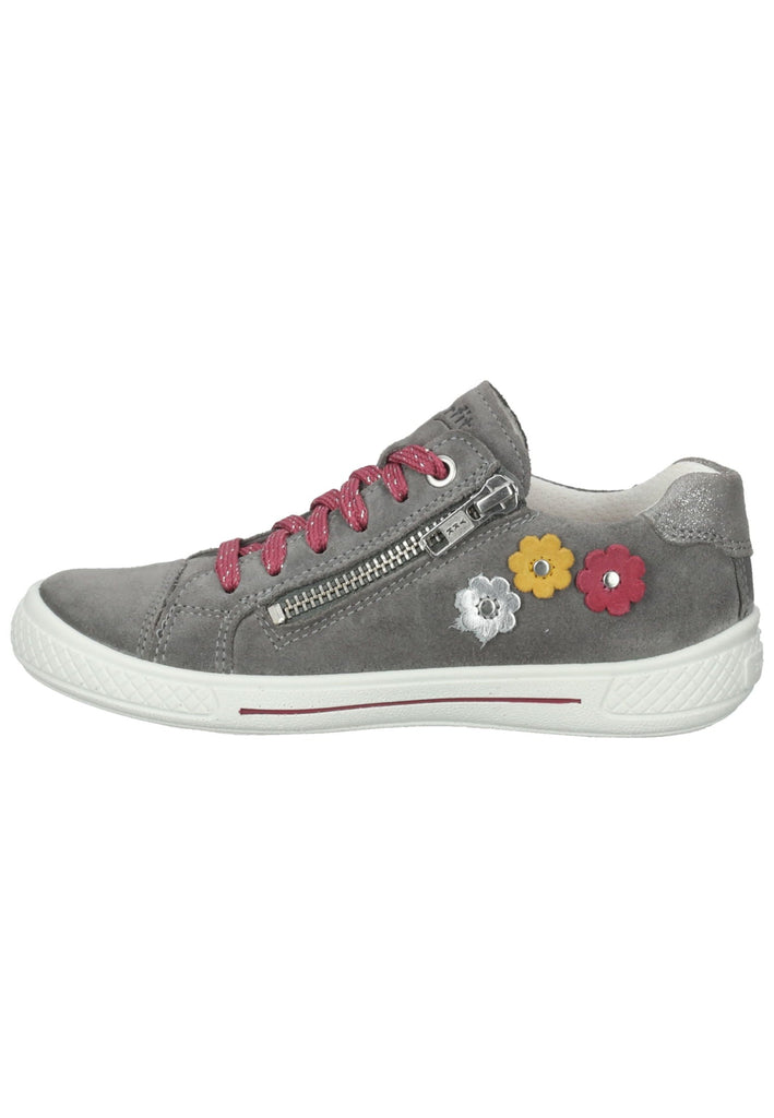 Superfit Sneaker Veloursleder Grau/Pink - surf4shoes