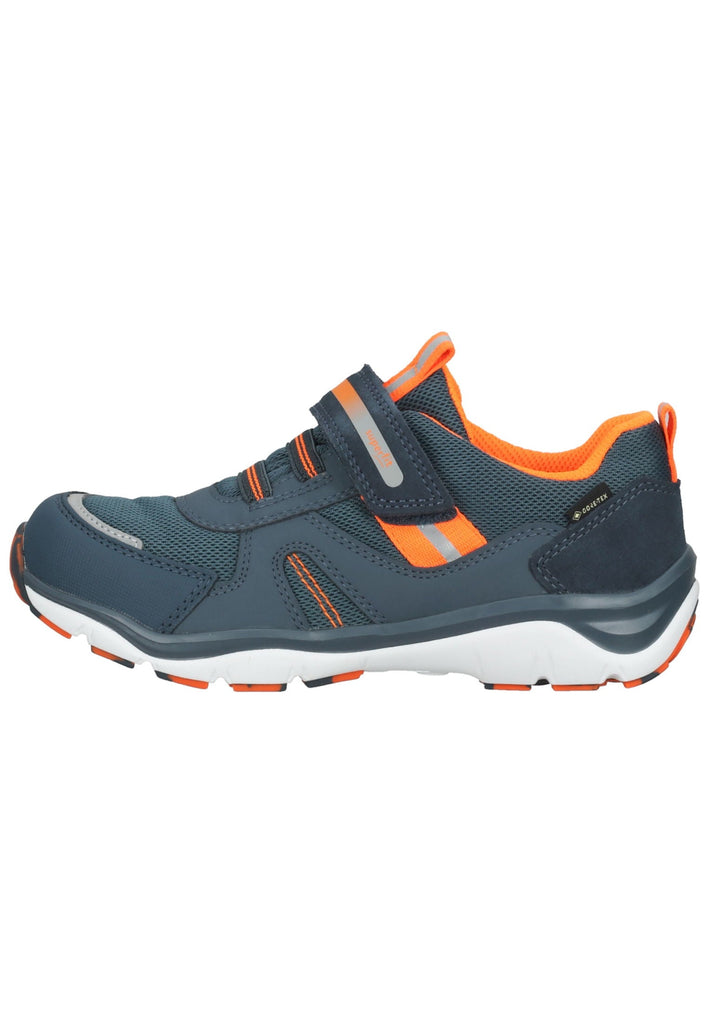 Superfit Sneaker Lederimitat/Textil Blau/Orange - surf4shoes