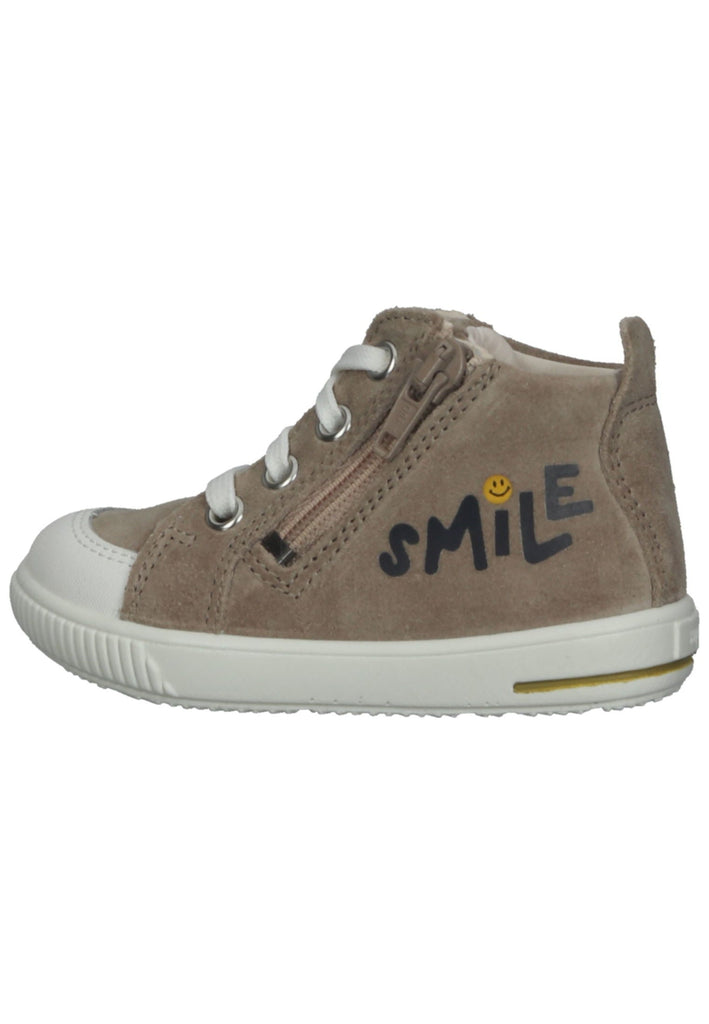 Superfit Sneaker Veloursleder Beige/Weiß - surf4shoes