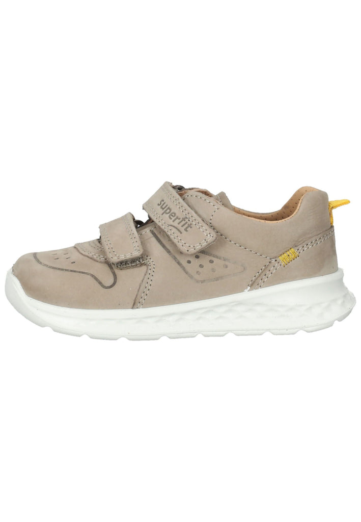 Superfit Sneaker Nubukleder Beige/Gelb - surf4shoes