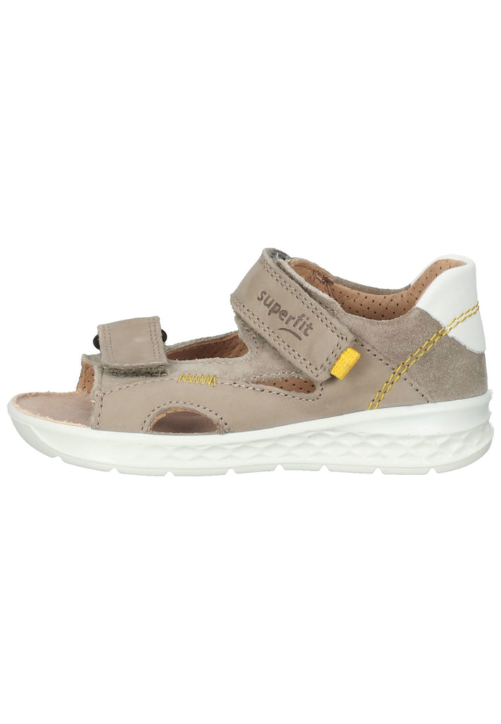 Superfit Sandalen Nubuk/Velours Beige/Gelb - surf4shoes
