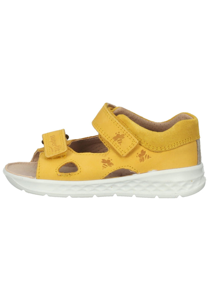 Superfit Sandalen Nubuk/Velours Gelb - surf4shoes