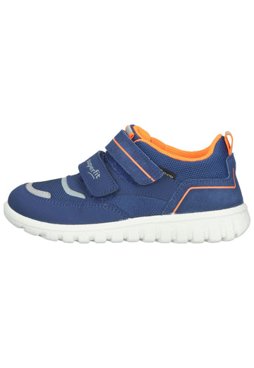 Superfit Sneaker Lederimitat/Textil Blau/Orange - surf4shoes